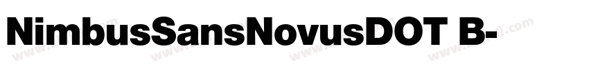 NimbusSansNovusDOT B字体转换